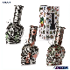  Gift Box Packaging Ultraviolet Light Skull Beaker Glass Smoking Water Pipe Factory Wholesale Glass Pipe