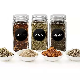  4oz 120ml Airtight Salt Pepper Herb Packaging Square Spice Glass Jars and Bottle