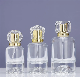  Cylinder Shape Crimp Perfume Bottle 30ml 50ml 100ml Clear Glass Fragrance Spray Bottle with Crystal Lids