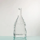  Bespoke 700 Ml Rum Whiskey Whisky Vodka Gin Embossed Spirits Glass Bottle with Cork Stopper