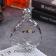  Art Decorative Unique Glass Spirit Bottle with Metal Cap