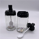  Glass Spice Shaker Bottles with Spoon Lid
