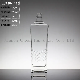  750ml Square Glass Liquor Bottle with Embossed Stripe