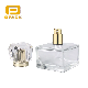  Rectangle 30ml Short Square Perfume Bottle Simple Elegant Dwarf Small Old Fashionable Retro Glass Perfume Bottles with Aluminum Pump Collar Sprayer Bottle