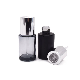  50ml 100ml Empty Transparent Glass Round Perfume Bottle with Black Cap Spray Pump