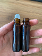  Stainless Steel Metal Roller Bottle for Perfume Aromatherapy 10ml Empty Amber Glass Essential Oil Roll on Bottle