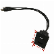  Car Dashboard Panel Dual USB Cable Extension Latch Mount for Mitsubishi Car USB Cable