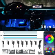  Car Accessories Ambient LED Light Car Interior RGB Remote Application Acrylic Control Fiber Auto Foot Center Console Door Decorative Lights