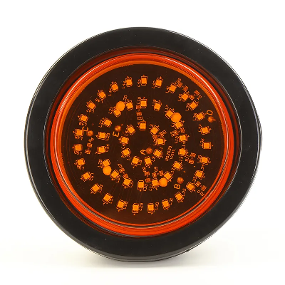 LED Round Stop Turn Tail LED 4" Truck Trailer Strobe Lights