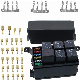  12V 24V 6 Circuit Fuse Block Swap Relay Fuse Box Block Kit for Standalone Harness
