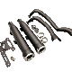  Exhaust System /Double Pipe Exhaust Muffler with Silencer/ Stainless Steel Motorcycle Muffler