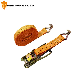  PE Polyester Ratchet Strap 50mm*6m Orange Color Cargo Lashing Belts for 5ton