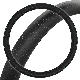 Black Car Vehicle PVC Faux Leather Anti-Slip Steering Wheel Wrap Cover