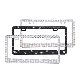 Diamond Bling License Plate Frame for Us Car Glitter Rhinestone Holder