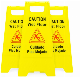 Yellow Caution Wet Floor Plastic Warning Sign Warning Board