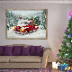  Decorative HD Canvas Print Wall Art Christmas Snow Car Pictures Canvas Painting Living Room Decor