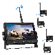  4CH Ai Bsd Wireless Rearview Car Camera System with 4PCS Camera and 10.1 Inch DVR Monitor for Truck RV Forklift