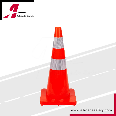 28" Durable High Visibility Orange Traffic Barricade Cone