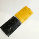 Yellow and Black Road Traffic Safety Rubber Speed Bumps