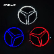  MB Bright Front Grille Star Emblem LED Logo Benz 3D New Crystal Mirror Illuminated Badge