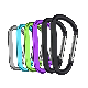  Strong #6 6cm Length Swivel Carabiner D Ring Aluminum Keychain Carabiner
