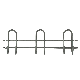  17 in. Wall Mounted Heavy Duty Multi Hook Organizer, Gray