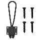  4.0 Wire Black Metal Hook