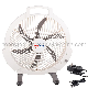  Plastic 12 Inch Rechargeable Fan for Desk / Desktop / Table / Car