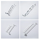  Metal Slatwall Display Hanging Hook Shop Silver Gridwall Hook Heavy Duty Slatwall Double Metal Hook