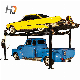  Elevador De Coches Autos Hydraulic Vehicle Hoist Four Post Car Parking Lift