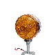 12V/24V Red/Amber Lens LED Fender Cab Warning Lights