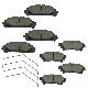 Wholesale Auto Car Parts Front Axle Different Materials Disc Brake Pads