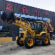  9-Ton Backhoe Loader, Four-Wheel Steering, Reinforced Telescopic Arm, Hydraulic Side Shift Function