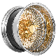  Customized Forged Steel Wire Wheel Reverse 100 Spoke Straight Lace