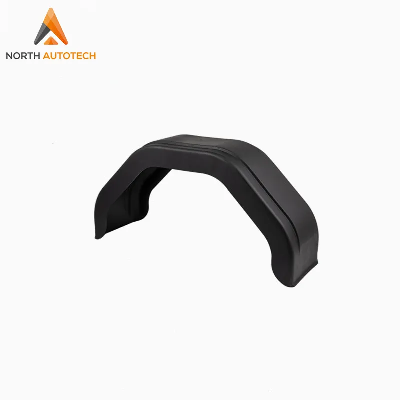 12" Trailer Black Plastic Mudguard Fender
