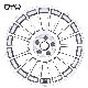  Hot 18inch Aftermarket Black Machine Face Aluminium Alloy Steel Wheels