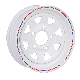 8 Spoke Hourse and Boat Trailer White Steel Wheel Rim