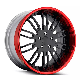  High Quality Customized 2 Piece Super Deep Dish Lip Brushed Wheels