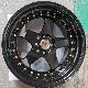  17 Inch Black Roc USA Design Jdm Big Deep Lip Racing Car Alloy Passenger Wheel Mags Rines Rims