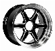  18 Inch Staggered Car Rim with Dual Lip