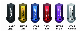  Colorful lock nut M12 lug nut set for car wheel