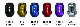 racing composite M12 lock nut lug nut set for car wheel