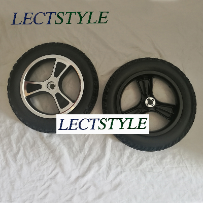 10" 12" Powered Wheelchair Rear Wheel on Mobility Wheelchair