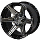  Auto Parts 16inch Aluminum Replica Black Aluminum Car Wheels
