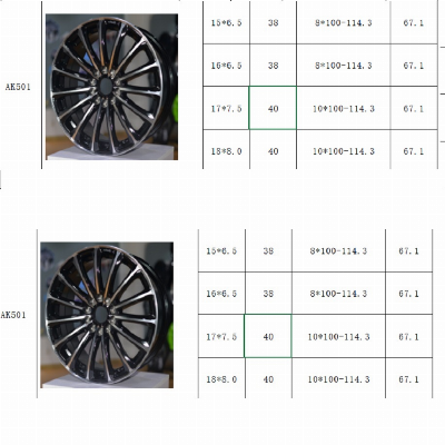 Fostar ODM OEM 18"Aluminum Alloy Precision Wheel Rims