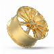  17 18 19 20 21 22 23 24 Inch 5X100 5X112 5X114.3 5X120 5X130 Forged Alloy Wheel Rim Truck Rims Hub Car Chrome Wire Wheels T6061 Golden Deep Dish Rims