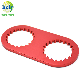  Motorcycle Aluminum CNC Machining Milling Red Shiny Anodized Cam Wheel Holding Too