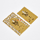 Gold Metal Semi-Etched Business Logo Business Card manufacturer