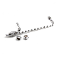 Auto High Performance 3/8 Inch Dual Inlet Chrome Fuel Line