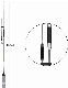 Mult-Band Mobile Radio Antenna with Stainless Steel Car Clip Mount